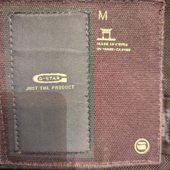 G Star Raw Men’s Military Black Wool Coat - size M - Picture 15 of 16